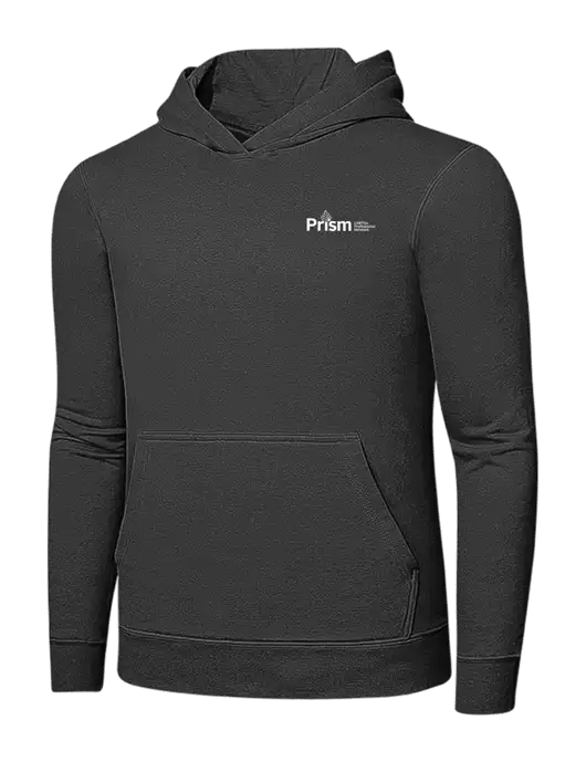 Charcoal 7.8 oz Ring Spun Hooded Sweatshirt w/RS&H Prism Logo
