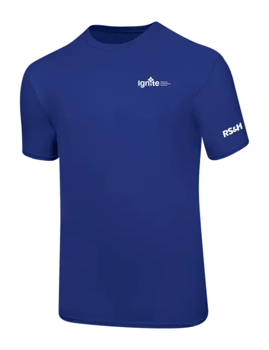 Ring Spun Royal 4.5 oz T-Shirt w/RS&H Ignite Logo, RS&H Logo