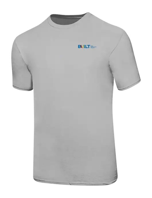 Ring Spun Silver 4.5 oz T-Shirt w/RS&H BUILT Logo