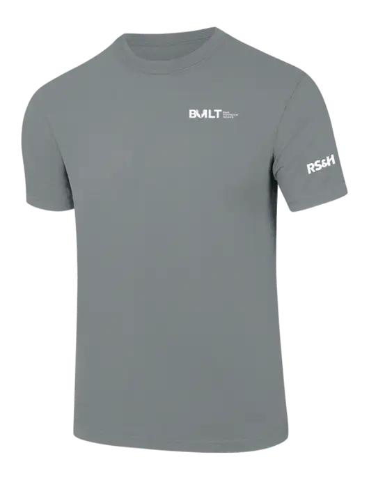 Comfort Colors 6.1 oz Medium Grey Heavyweight Ring Spun T-Shirt w/RS&H BUILT Logo, RS&H Logo