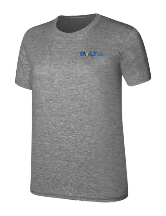 Womens Ring Spun Light Grey Heather 4.5 oz T-Shirt w/RS&H BUILT Logo