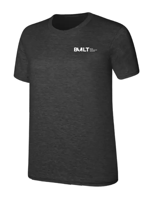 Womens Ring Spun Dark Heather Grey 4.5 oz T-Shirt w/RS&H BUILT Logo