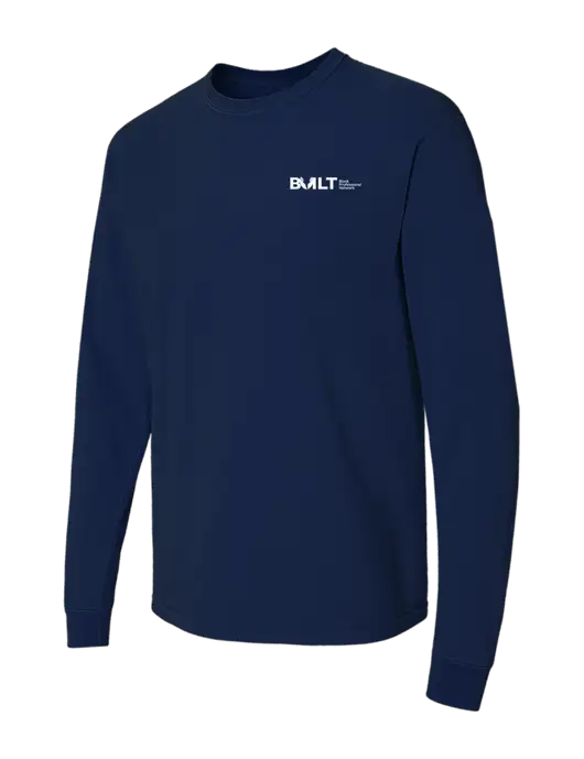 Comfort Colors Garment-Dyed Dark Navy Heavyweight Long Sleeve T-Shirt w/RS&H BUILT Logo