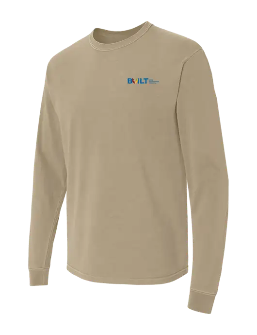Comfort Colors Garment-Dyed Tan Heavyweight Long Sleeve T-Shirt w/RS&H BUILT Logo