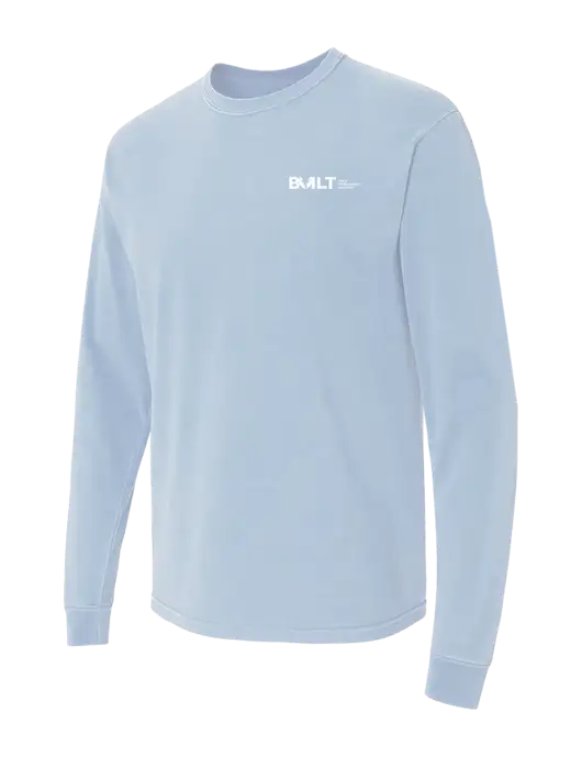 Comfort Colors Garment-Dyed Light Blue Heavyweight Long Sleeve T-Shirt w/RS&H BUILT Logo
