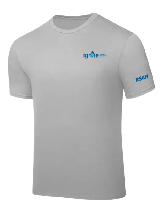 Silver PosiCharge Competitor Tee w/RS&H Ignite Logo, RS&H Logo