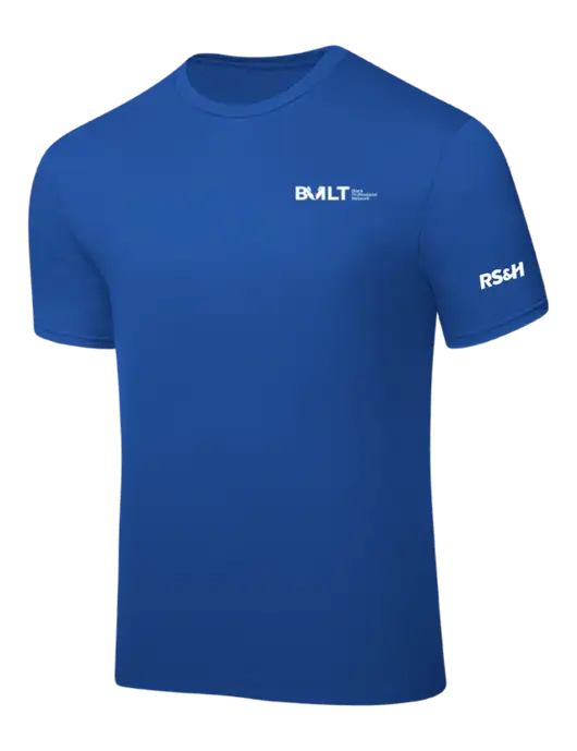 Royal PosiCharge Competitor Tee w/RS&H BUILT Logo, RS&H Logo