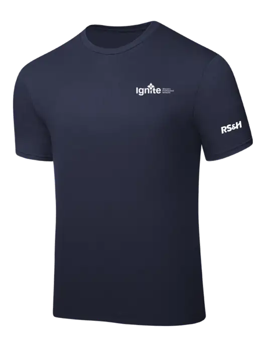 Navy PosiCharge Competitor Tee w/RS&H Ignite Logo, RS&H Logo