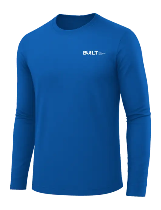 Long Sleeve Royal Blue PosiCharge Competitor Tee w/RS&H BUILT Logo