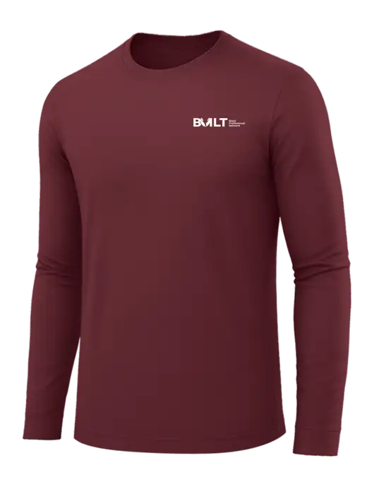 Long Sleeve Maroon PosiCharge Competitor Tee w/RS&H BUILT Logo
