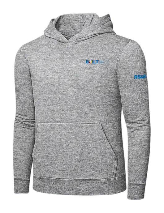 Light Grey Heather 7.8 oz Ring Spun Hooded Sweatshirt w/RS&H BUILT Logo, RS&H Logo