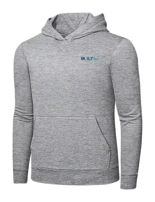 Light Grey Heather 7.8 oz Ring Spun Hooded Sweatshirt w/RS&H BUILT Logo