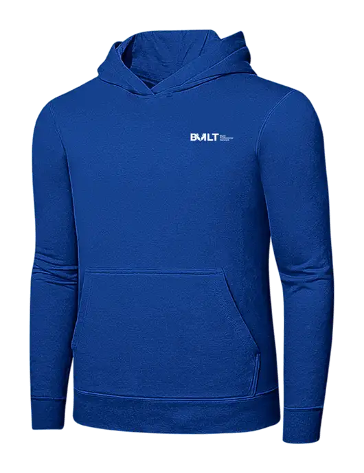True Royal 7.8 oz Ring Spun Hooded Sweatshirt w/RS&H BUILT Logo