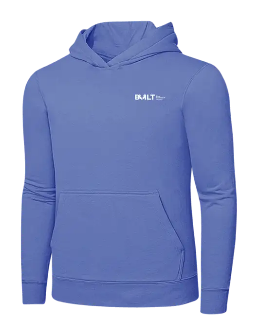 Carolina Blue 7.8 oz Ring Spun Hooded Sweatshirt w/RS&H BUILT Logo