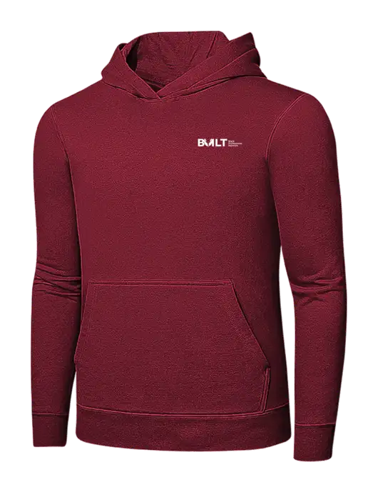 Dark Cardinal 7.8 oz Pullover Hooded Sweatshirt w/RS&H BUILT Logo