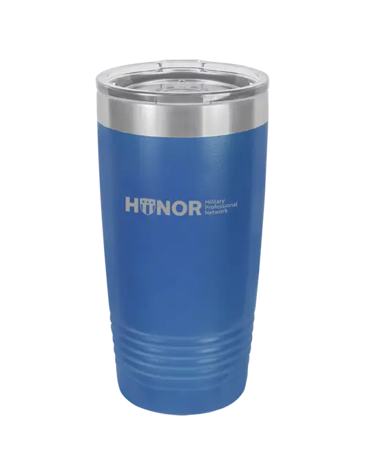 Polar Camel 20 oz Powder Coated Royal Vacuum Insulated Tumbler w/RS&H HONOR Logo, RS&H Logo