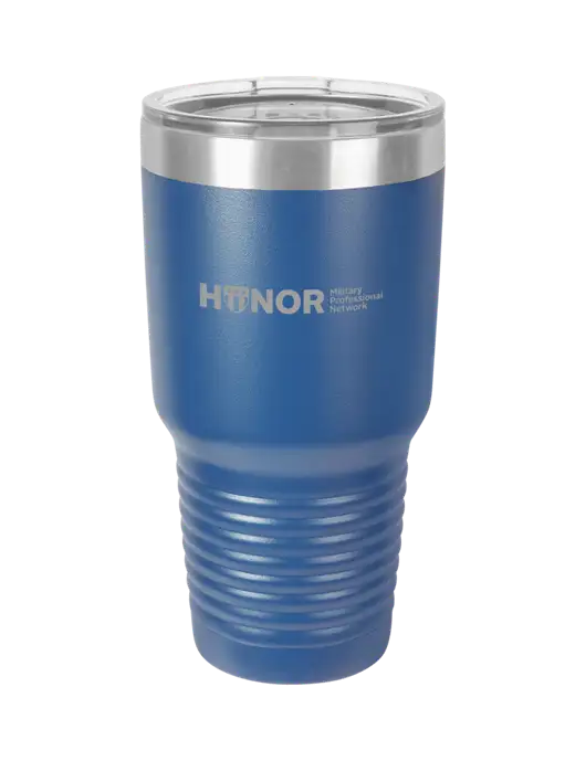 Polar Camel 30 oz Powder Coated Royal Vacuum Insulated Tumbler w/RS&H HONOR Logo, RS&H Logo