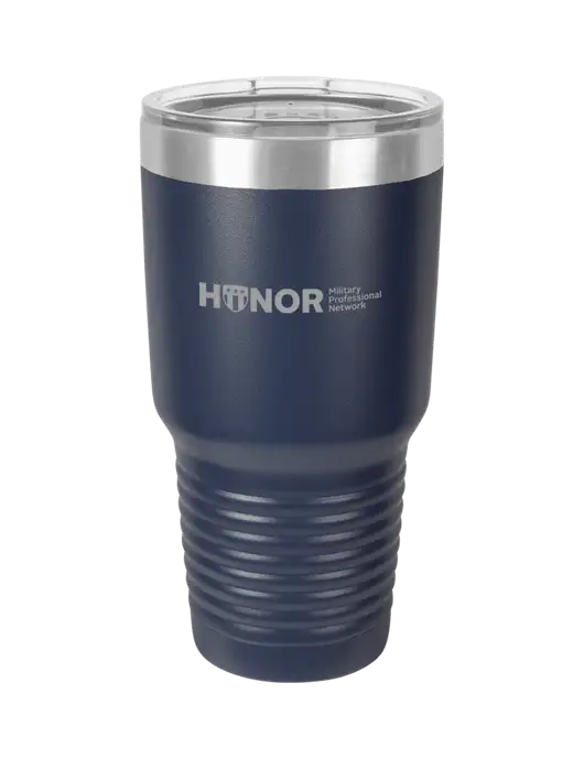 Polar Camel 30 oz Powder Coated Navy Vacuum Insulated Tumbler w/RS&H HONOR Logo, RS&H Logo