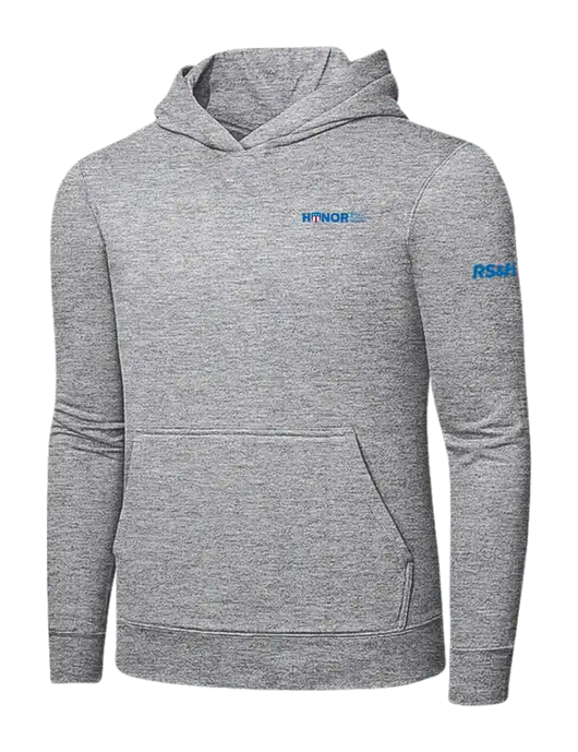 Light Grey Heather 7.8 oz Ring Spun Hooded Sweatshirt w/RS&H HONOR Logo, RS&H Logo